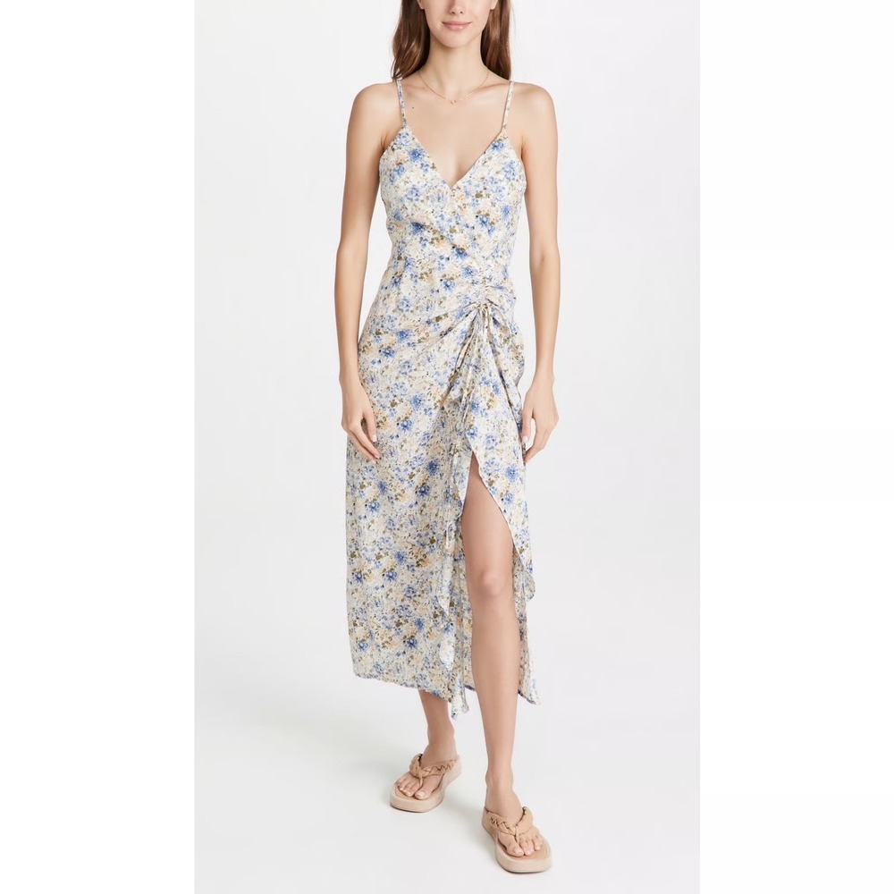 NWT En Saison Floral Midi Slip Dress Small Cottage Feminine Wedding Romantic